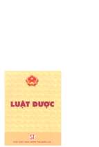 Luật dược (nxb chính trị 2006)   nhiều tác giả, 57 trang