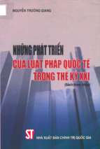 Những phát triển của luật pháp quốc tế trong thế kỷ xxi (nxb chính trị 2008)   nguyễn trường giang, 312 trang