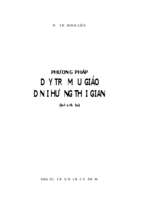 Phương pháp dạy trẻ mẫu giáo định hướng thời gian (nxb đại học sư phạm 2008)   đỗ thị minh liên, 116 trang