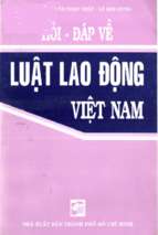 Hỏi đáp về luật lao động việt nam (nxb tổng hợp 2000)   nguyễn ngọc điệp, 316 trang