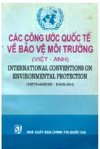 Các công ước quốc tế về bảo vệ môi trường (nxb chính trị 1995)   nhiều tác giả, 816 trang