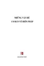 Những vấn đề cơ bản về hiến pháp (nxb tư pháp 2005)   bộ tư pháp, 90 trang