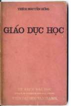 Giáo dục học (nxb vạn hạnh 1965)   thích nguyên hồng, 120 trang