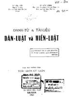 Danh từ và tài liệu dân luật và hiến luật (nxb sài gòn 1968)   vũ văn mẫu, 458 trang
