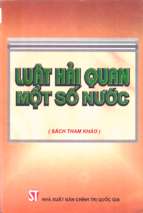 Luật hải quan một số nước (nxb chính trị 2003)   nhiều tác giả, 542 trang