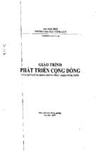 Giáo trình phát triển cộng đồng (nxb nông nghiệp 2007)   truơng văn tuyển, 156 trang