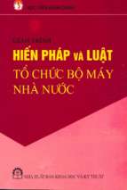 Giáo trình hiến pháp và luật tổ chức bộ máy nhà nước (nxb khoa học kỹ thuật 2011)   đinh văn mậu, 162 trang
