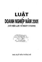 Luật doanh nghiệp năm 2005 (nxb thống kê 2006)   nhiều tác giả, 201 trang