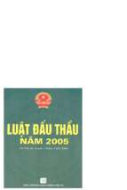 Luật đấu thầu năm 2005 (nxb giao thông vận tải 2006)   nhiều tác giả, 72 trang