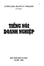 Tiếng nói doanh nghiệp (nxb tư pháp 2005)   lê bảo long, 230 trang