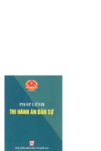 Pháp lệnh thi hành án dân sự 2004 (nxb chính trị 2004)   phạm việt, 66 trang
