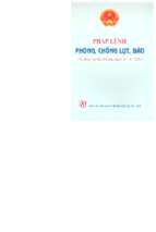Pháp lệnh phòng chống lụt bão (nxb chính trị 2000)   trần đình nghiêm, 30 trang