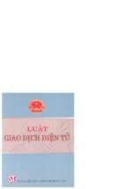 Luật giao dịch điện tử (nxb chính trị 2005)   nhiều tác giả, 42 trang