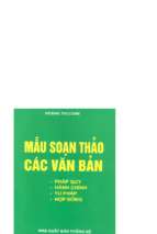 Mẫu soạn thảo các văn bản   pháp quy, hành chính, tư pháp, hợp đồng (nxb thống kê 2006)   hoàng thị loan, 357 trang