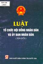 Luật tổ chức hội đồng nhân dân và ủy ban nhân dân (nxb chính trị 2000)   nhiều tác giả, 41 trang