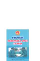 Pháp lệnh hành nghề y, dược tư nhân 2003 (nxb hồng đức 2008)   nhiều tác giả, 40 trang