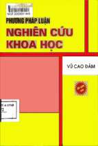 Phương pháp luận nghiên cứu khoa học (nxb thế giới 2008)   vũ cao đàm, 202 trang