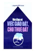 Hỏi đáp về việc giao đất cho thuê đất (nxb đà nẵng 2000)   nguyễn thị mai, 404 trang