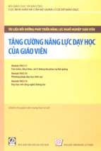 Tăng cường năng lực dạy của giáo viên (nxb giáo dục 2014)   trịnh thanh hải, 179 trang