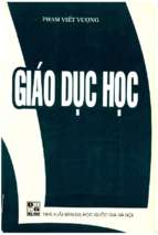 Giáo dục học (nxb đại học quốc gia 2000)   phạm viết vượng, 234 trang