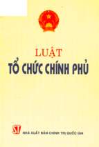 Luật tổ chức chính phủ (nxb chính trị 2002)   nhiều tác giả, 42 trang