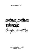 Phòng chống tiêu cực chuyện cũ viết lại (nxb tư pháp 2008)   nguyễn phúc ấm, 234 trang