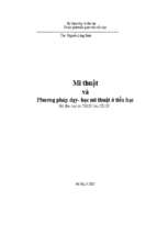 Gvth.mĩ thuật và phương pháp dạy học mĩ thuật ở tiểu học (nxb hà nội 2005)   nguyễn lăng bình, 109 trang