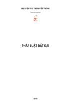 Pháp luật đất đai (nxb học viện bưu chính viễn thông 2010)   nhiều tác giả, 102 trang