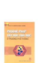 Phương pháp dạy hóa học ở trường phổ thông (nxb giáo dục 2006)   nguyễn xuân trường, 178 trang