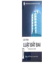 Giáo trình luật đất đai (nxb hồng đức 2015)   lưu quốc thái, 404 trang