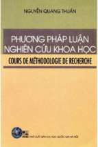 Phương pháp luận nghiên cứu khoa học (nxb đại học quốc gia 2005)   nguyễn quang thuấn, 195 trang