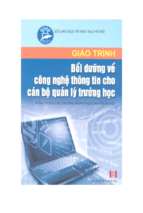 Thcn.giáo trình bồi dưỡng công nghệ thông tin cho cán bộ quản lý trường học (nxb hà nội 2007)   đặng quang huy, 273 trang