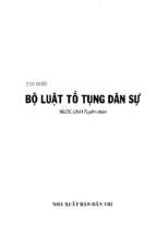 Tìm hiểu bộ luật tố tụng dân sự (nxb dân trí 2011)   ngọc linh, 186 trang