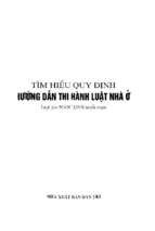 Tìm hiểu quy định hướng dẫn thi hành luật nhà ở (nxb dân trí 2010)   ngọc linh, 194 trang