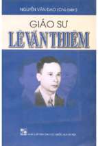 Giáo sư lê văn thiêm (nxb đại học quốc gia 2003)   nguyễn văn đạo, 213 trang