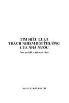 Tìm hiểu luật trách nhiệm bồi thường của nhà nước (nxb dân trí 2010)   thúy anh, 48 trang