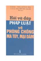 Hỏi và đáp pháp luật về phòng chống ma túy mại dâm (nxb thanh niên 2004)   ngô quỳnh hoa, 340 trang