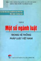 Nhà nước và pháp luật tập 2 một số ngành luật trong hệ thống pháp luật việt nam (nxb chính trị 2004)   nhiều tác giả, 481 trang