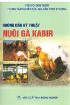 Hướng dẫn kỹ thuật nuôi gà kabir (nxb nông nghiệp 2002)   viện chăn nuôi, 45 trang