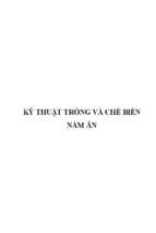 Kỹ thuật trồng và chế biến nâm ăn   nhiều tác giả, 51 trang