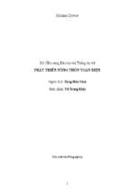 Bộ cẩm nang đào tạo và thông tin phát triển nông thôn toàn diện   đặng hữu vĩnh, 398 trang