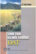 Sinh thái và môi trường đất (nxb đại học quốc gia 2004)   lê văn khoa, 255 trang