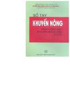 Sổ tay khuyến nông (nxb nông nghiệp 2003)   cục khuyến nông, 292 trang