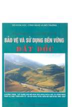 Bảo vệ và sử dụng bền vững đất dốc   bùi huy hiền, 363 trang