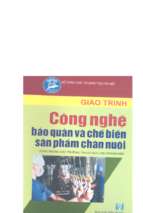 Giáo trình công nghệ bảo quản và chế biến sản phẩm chăn nuôi   ths. nguyễn thanh hải, 211 trang