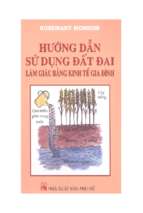 Hướng dẫn sử dụng đất đai làm giàu bằng kinh tế gia đình (nxb phụ nữ 2001)   rosemary morrow, 239 trang