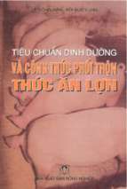 Tiêu chuẩn dinh dưỡng và công thức phối trộn thức ăn lợn   lê hồng mận, 122 trang