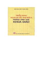 Triển khai nghị quyết đại hội x trong lĩnh vực khoa giáo (nxb chính trị 2006)   đỗ nguyên phương, 684 trang