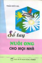 Sổ tay nuôi ong cho mọi nhà   trần đức hà, 103 trang