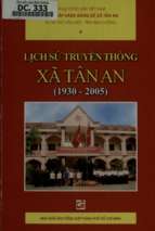 Lịch sử truyền thống xã tân an (1930   2005) (nxb tổng hợp 2009)   nhiều tác giả, 347 trang